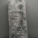 Thick Area Rug Light Grey Fluffy Shag 3x5 for Bedroom, Soft Plush Fuzzy Shaggy Carpet, Thickened Washable Non Slip Cozy Furry Rugs for Living Room, Kids Baby Nursery Dorm, Tie-Dye Gray