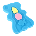 Baby Bath Mat Sponge Unique Hat Bathtubs Toys Jar Newborn Blue
