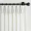 Beige White Pinch Pleated Linen Curtains 96 Inch Length 2 Panels for Bedroom Living Room Textured Semi Sheer Window Curtain Boho Neutral Back Tab Pinch Pleat Drape with Hooks 96 Inches Long