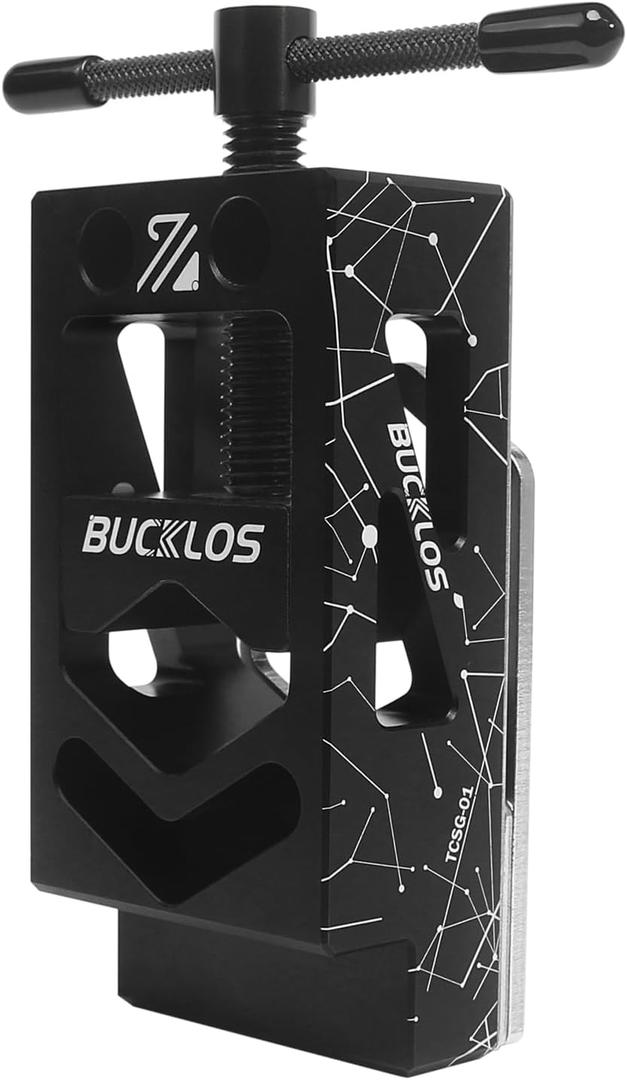 BUCKLOS Bicycle Saw Guide Fit Road Mountain Bike Fork Steerer Handlebar Seat Post, Cycling Repair Parts Bicycle Saw Guide for Carbon Fiber Aluminium Alloy Tubes Cutting Adjustable