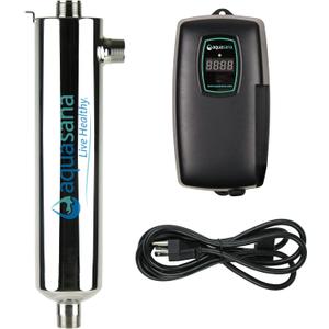 UV Water Filter Whole House Purifier System 110W Ultraviolet Light Lamp, 110V, 24GPM Flow Rate, 1-inch NPT Inlet Outlet Purification by Bluonics