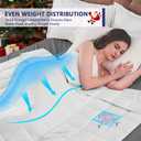 yescool Weighted Blanket for Adults (30 lbs, 88” x 104”, White) Cooling Heavy Blanket for Sleeping Perfect for 290-310 lbs, King Size Breathable Blanket with Premium Glass Bead
