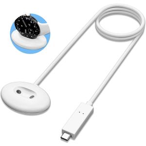 for Google Pixel Watch 4 Charger Quick Charge with Side Dock White | Fits for Pixel Watch 4 41mm & 42mm, 3ft USB C Replacement Charger Cable, Magnetic Charger Stand Station, Home Office Travel