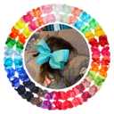 CLLOT 30Pcs Big 6 Inch Hair Bows for Girls Grosgrain Ribbon Bow Toddler Back to School Hair Accessories with Alligator Clips for Toddlers Schoolgirls Kids Teens