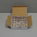 MOSIKER Lipstick Organizer,Small Clear Plastic Compact Lip Gloss Chapstick Perfume Sample Mascara Holder with 24 Slots