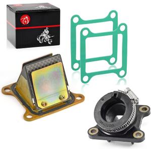 Carb Intake manifold boot and Reed Valve & Gasket For KAWASAKI KX85 KX100 2001-2021