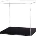 Evron Display Case for Collectibles Assemble Clear Acrylic Box Alternative Glass Case for Display Action Figures Home Storage & Organizing Toys (16x13x14in; 40x33x35 cm)