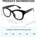 Eyekepper 4-Pack Large Frame Bifocal Reading Glasses Women Bifocal Readers +2.50