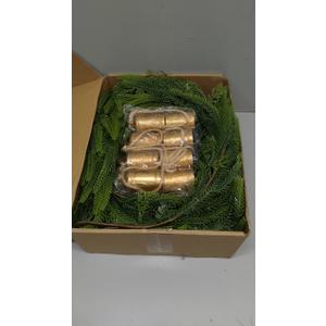 Fovths 6 Ft Christmas Garlands with Lights and Bells Real Touch Norfork Pine Garland Artificial Greenery Garlands for Christmas Mantle, Table Indoor Outdoor Decorations, Green