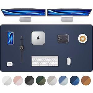 Large Desk Mat 55"x24" - Premium Non-Slip Desk Pad, Waterproof and Scratch-Resistant Office Desk Protector, Large Desk pad Workspace Mat for Home and Office(Midnight Blue)