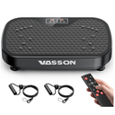 VASSON Vibration Plate Exercise Machine, Power Vibrating Shake Platform for Lymphatic Drainage, Whole Body Vibrate Waver Fitness, Full Body Shaking Board for Home Workouts, Weight Loss, Women Black