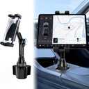 Tablet Holder for Car, Car Cup iPad Holder Mount, [Upgraded Version] Universal Cup Cradle, Long Adjustable Neck, for 4.7-13 Cell Tablet/Phone Stand for iPad, iPhone, Galaxy, Google, Switch and more