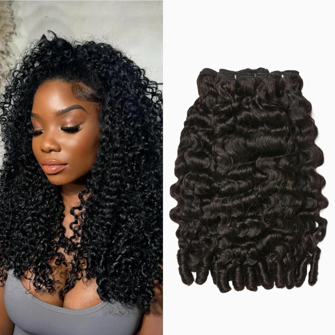 ASHINE Burmese Curly Bundles Human Hair Unprocessed Raw Burmese Curly Water Wave Human Hair 3 Bundles Natural Black 20 22 24 inch