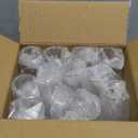 FOCUSLINE 24 Pack 9 Oz Plastic Stemless Gold Rim Champagne Flutes, Heavy Duty, Shatterproof, Disposable & Reusable Crystal Clear Toasting Glasses