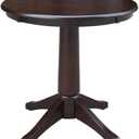 International Concepts 30" Round Top Pedestal Table-28.9" H, Rich Mocha, unspecified