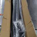 Muzata 4Pack Black Cable Railing Post 36 Inch 36"x2"x2" Level Drilled Surface Mount T304 Stainless Steel Cable Railing System Kit Indoor Outdoor with Paper User Guide PS02 BH4S