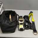 KJE 4 Pack Car Tie Down Straps for Trailers  Tire Ratchet Strap with Flat Hooks  2" x 10' 10,000LBS Break Strength  Lasso Style Wheel Straps for Hauling UTV, SUV, Any Cars