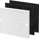 AP-1512HH Air Purifi-er Replacement Filter Set Compatible with Coway Airmega AP-1512HH Air Purifi-er and Airmega 200M Air Purifi-er, 1 True HEPA and 2 Carbon Pre-Filters Part # 3304899 (1 HEPA + 2 Carbon Filters)