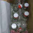 20 Pack Swing Top Glass Vanilla Extract Bottles 4 oz with Lids, Vanilla Extract Labels and Funnel, Glass Boston Vanilla Bottles for Syrup Gift, Flip Top Glass Bottles Jars for Vanilla Extract