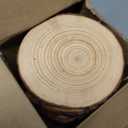 Timburst 17 Pack 5.1-5.5 inch Wood Slices, Unfinished Wood Slabs for Center piece, Rustic Wooden Centerpieces for Tables Rustic Coasters Christmas Ornaments Wood Table Decor