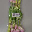 DUYONE 15pcs Artificial Tulips Flowers, Latex Bouquet, Fake Tulips for Office Wedding Party Home Kitchen Garden Decoration-B Baby Pink