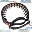 Mayerzon Martingale Collar for Dogs, No Pull Dog Collar with Reflective Strip for  Dogs, Anti Pulling Dog Collar with Buckle for Walking Training, Safe for Night Walk (Black, S)