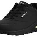 Skechers Women's Uno-Stand on Air Sneaker, Black/Black, Size 9