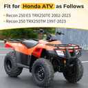 M MATI Heavy Duty Trailer Hitch Receiver Ball Mount for Honda ATV Recon 250 TRX250 1997-2023