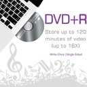 2 x Maxell  639031, Platinum DVD+R - High Capacity Write-Once Discs for Videos & Digital Storage - 4.7GB Storage with 16X Write Speed Up To 120 Min, Exceptional Archival Life  Pack 5