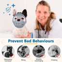 BARKLESS Short Snout Dog Muzzle, Soft Silicone Flat Faced Muzzle for French Bulldog Shih Tzu and Pug for Biting Chewing Licking and Grooming, Allows Panting