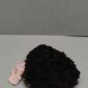 Curly Ponytail Extension Human Hair for Black Women Girls Invisible Kinky Curly Ponytails Afro Puff Drawstring Ponytail Afro Puffs 14 Inch #1B Natural Black