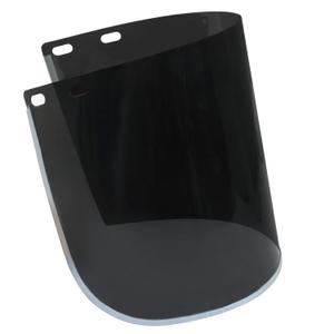 1 Pack Face Shield Replacement Lens, 15.5" x 8" Polycarbonate Protective Safety Visor Replacement, Impact-resistant Face Shield for Welding/Grinding/DIY/Cosplay Helmet (Black)