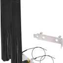 Eightwood WiFi 6 6E Antenna Tri-Band 2.4GHz 5GHz 6GHz + 10in PR-SMA Cable + Computer Slot Bracket for M.2 NGFF Intel Wireless Network Card