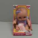 Lil Cutesies 8.5" All Vinyl Baby Doll | Posable and Washable | Removable Outfit | Lulu- Blue Eyes | JC Toys |Ages 2+
