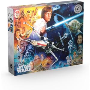 Buffalo Games - Silver Select - Star Wars - The Force is Strong with This One - 2000 Piece Jigsaw Puzzle for Adults -Challenging Puzzle Perfect for Game Nights - Finished Size is 38.50 x 26.50