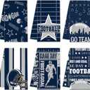 Peryiter 6 Pcs Football Hand Towels Sport Party Decorative Towels for Men Kitchen Dish Sports Theme Birthday Party Supply for Housewarming Gifts Cooking Home, 28 x 18 Inch (Blue, Cowboy)