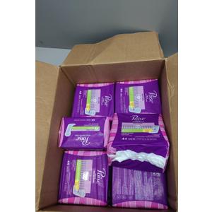 Poise Ultra Thin Incontinence Pads & Postpartum Pads for Bladder Leaks, 4 Drop Moderate Absorbency, Regular Length, 192 Count (4 Packs of 48)