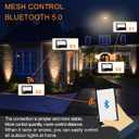 Led Flood Light 30W, 300W Equivalent 3000 LM Outdoor Color Changing Led Stage Landscape Lights, Bluetooth RGBW Smart Floodlights 2700K & 16 Million Colors&Timing& Music Sync, IP66US 3-Plug (2 Pack)
