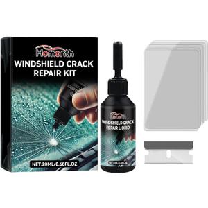 2 Pack Car Windshield Crack Repair Kit - 2025 Upgrade Nano Glass Repair Liquid for Cracks & Chips, Cracks Gone Glass Remover Fluid for Quick Fix Windshields, Windows, Mirrors