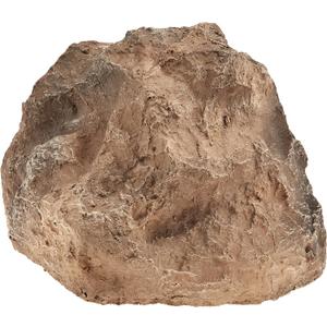 Backyard X-Scapes Artificial Rock for Landscaping Fake Rock Well Pump Cover for Decorating to Hide Pipe Fiberglass Boulder Covers Small Natural Grey 9 in H x 13 in W x 16 in L