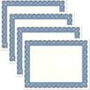 Fine Stationary Parchment Certificate Papers | Elite Blue & White, 100 Count, 8.5" x 11", 60 lb. Text Stock, Laser Printer Compatible, For Office, School, and more