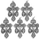 Venerare Deluxe Catholic Pardon Cross - Pack of 5 (Silver)