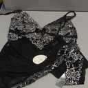 Avidlove Women V-Neck Lingerie Lace Babydoll Mesh Chemise Nightwear Outfits XXL