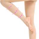 20-30 mmHg Graduated Compression Pantyhose for Women, Footless High Waist Support Compression Tights & Leggings for Swelling Relief, Circulation Boost & Travel Comfort, Beige, Medium