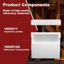 1602510A Wood Stove Refractory Assembly, Compatible with Vermont Castings Firewood Stoves (Defiant Encore 2190, Defiant 1910, Defiant 1945), with Access Panel 1602511