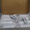 Homemory Pure White Acrylic Flameless Candles, LED Candles, Battery Operated Candles with Remote Control and Timer, Fake Electric Candle, Wedding, Home Decor, Set of 9