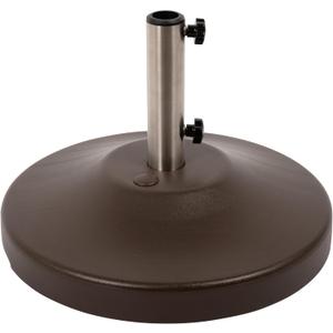 US Weight Fillable Free Standing Umbrella Base (Empty, Bronze)