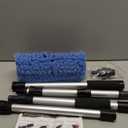 72" Car Wash Brush with Long Handle, Flow-Thru Soft Bristle Car Washing Brush with Extendable Handle and Hose Attachment and On/Off Switch for Car, RV, SUV, Truck, Boat, House SidingBlue (70")