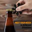 Gifts for Men, 18-in-1 Snowflake Multitool, Valentines Day Gifts for Him, Anniversary Birthday Gifts for Men Husband Him, Mens Valentines Gift for Dad Who Have Everything, Cool Gadgets Tools (Black)