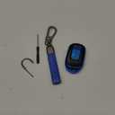 Lucrum Compatible with Honda Key Fob Cover & Leather Keychain - TPU Keyfob Case for Accord Civic CR-V HR-V Pilot Ridgeline, For 5 Button Remote (2022-2026) - Blue and Black